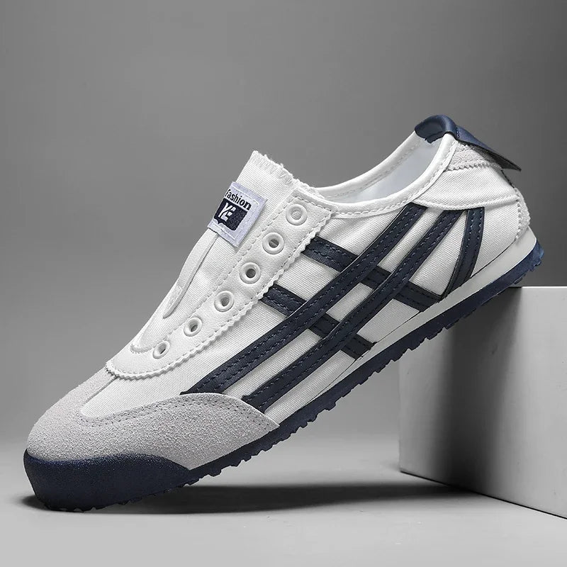Men's Classic Running Shoes Lace Up Flat Bottom Sports Shoes Soft Sole Walking Shoes Breathable Couple Casual Shoes Tennis Shoes