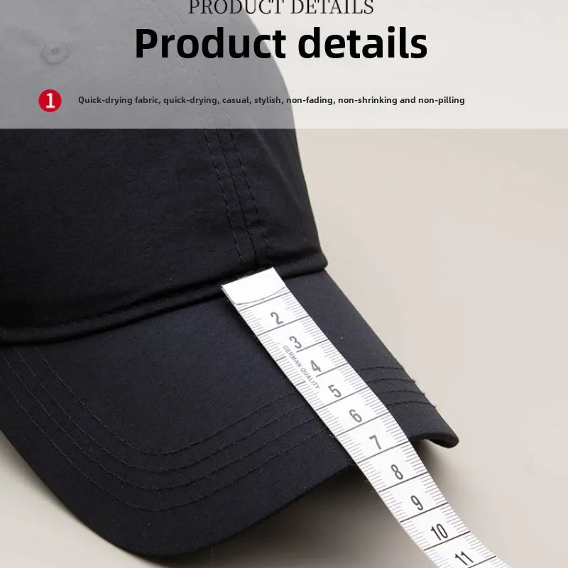Summer Lightweight Quick Drying Baseball Cap Man  Plus Hat Male Outdoor Sport Oversized Men's Navy Baseball Cap for Big Heads