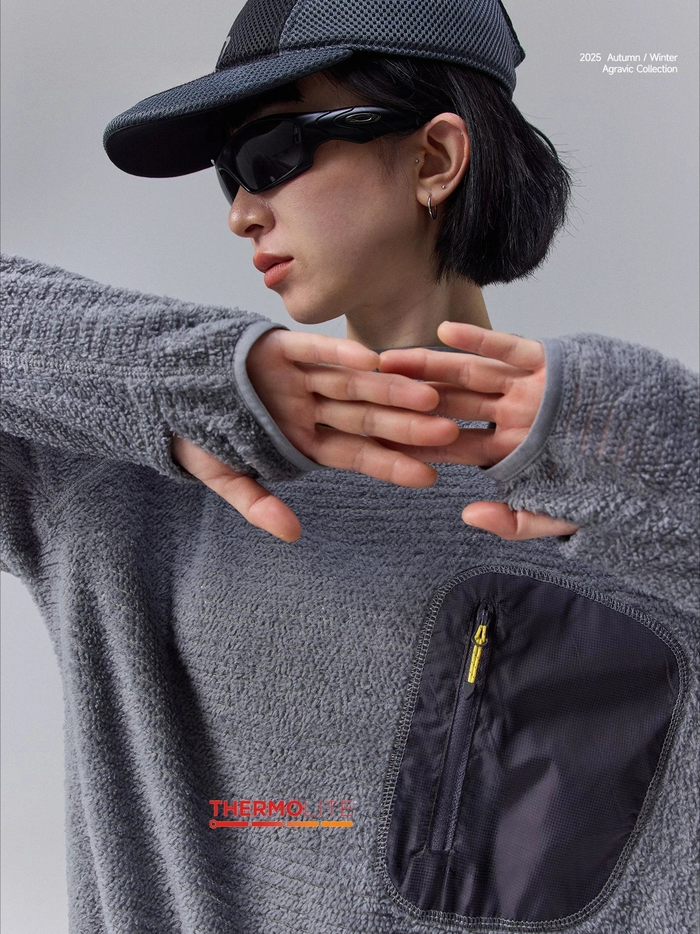 All Season 190g Ultra-light Breathable Thermal Hoodie, Urban Outdoor Techwear Mid-layer with Thumbholes & Zip Pocket