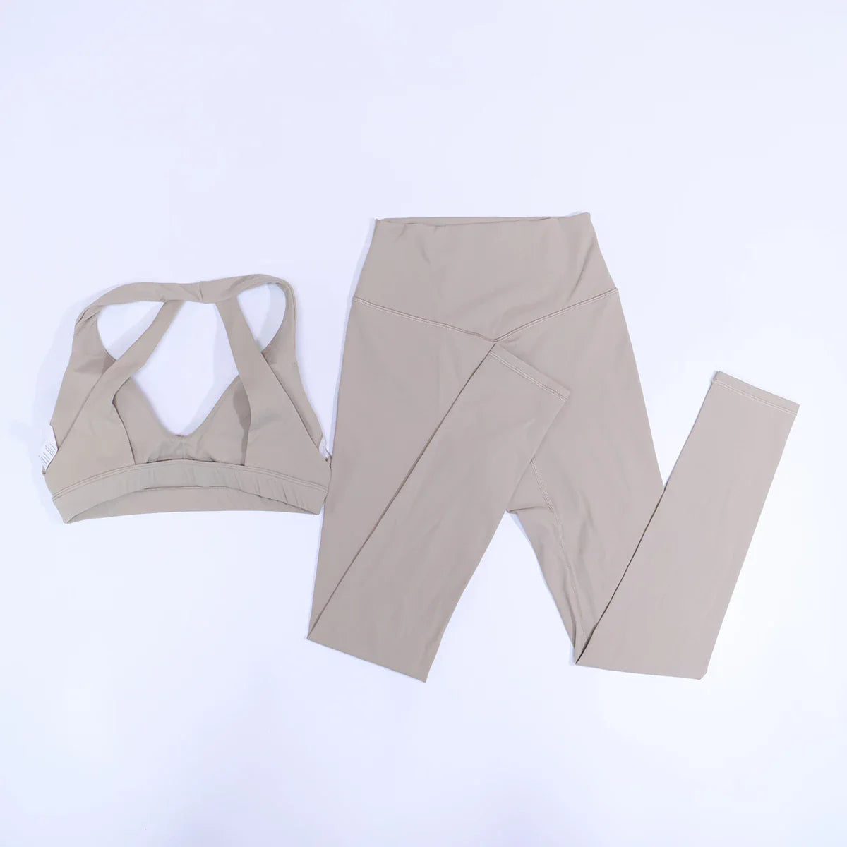 New Summer Women's Ultra Soft Sports Bra And Yoga Pants Set Fashionable Two-Piece Gym Workout Shock-Absorbing Underwear Suit
