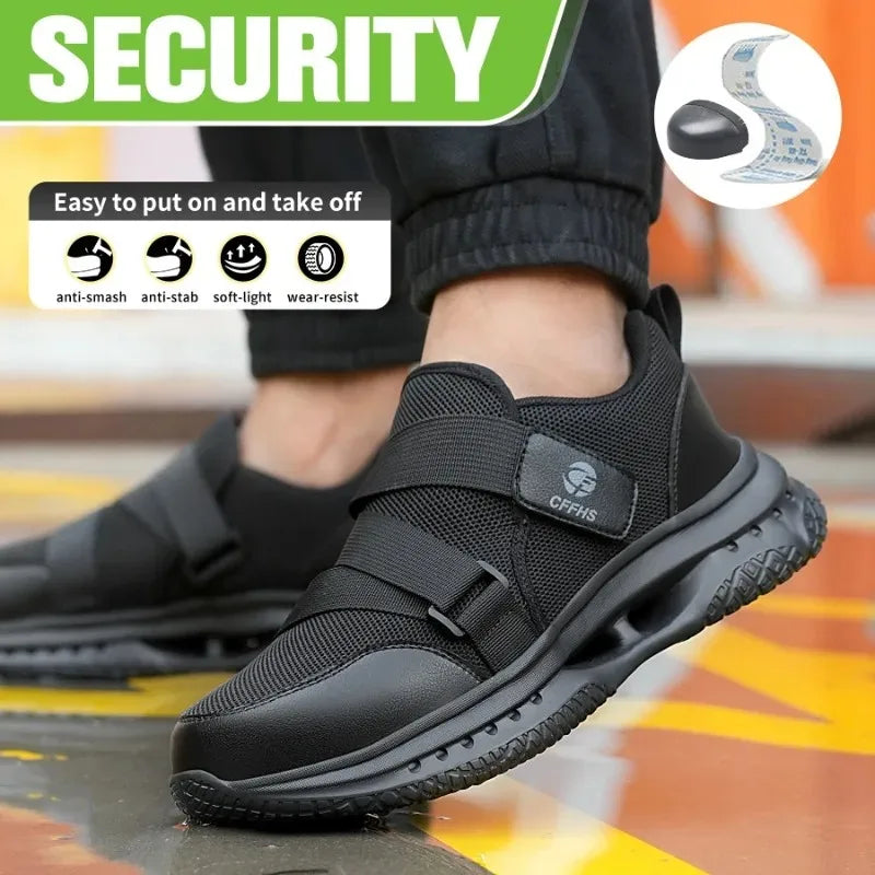 Lightweight Breathable Labor Protection Shoes Are Lightweight Anti Smashing Anti Puncture for Men A Must-have for Lazy People