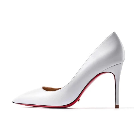 12CM Brown Patent Leather Pumps Women Red Bottom Heels Elegant High Heeled Stilettos Evening Shoe for Party