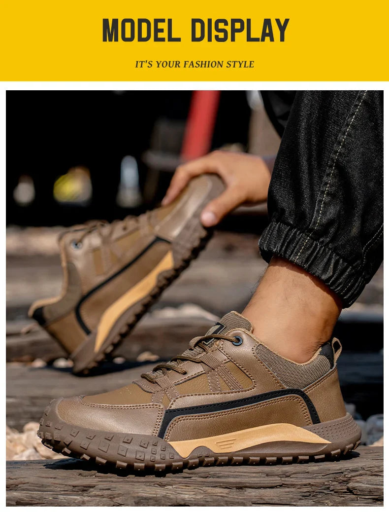 Lightweight Men Safety Botas Men Work Safety Shoes Anti-puncture Steel Toe Cap Non Slip Work Sneakers Male Tactical Boots
