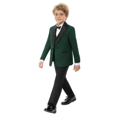 Fast Delivery Boys Slim Fit Suits 4 Pieces Piano Performance Outfit Three Colors Available Comfortable Long Sleeved Suit Set