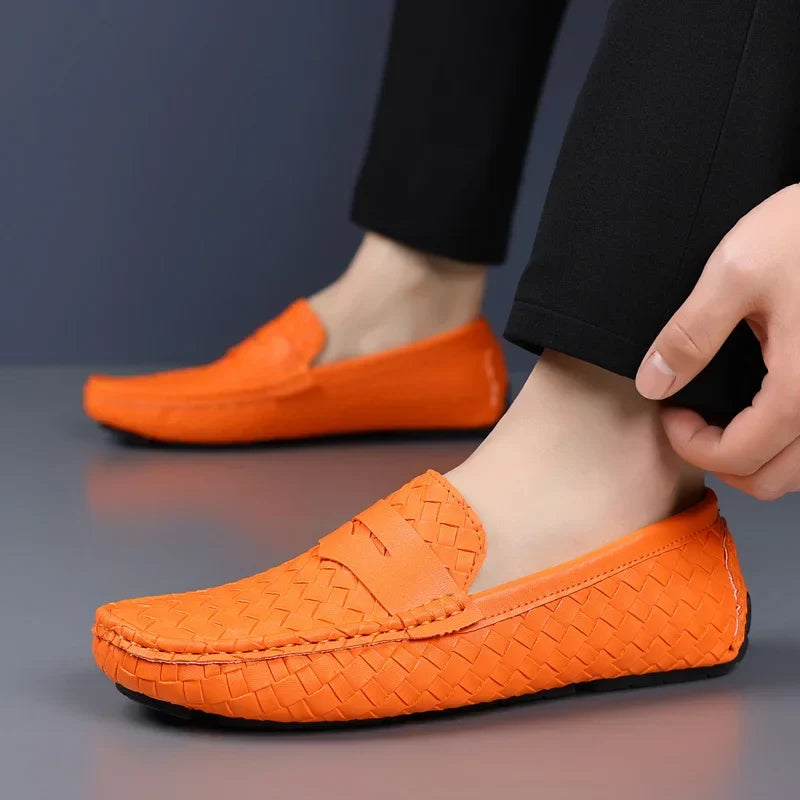 Loafers for Men 2024 New Handmade Moccasins Men Flats Casual PU Leather Shoes Luxury Comfy Mens Loafers Size 48