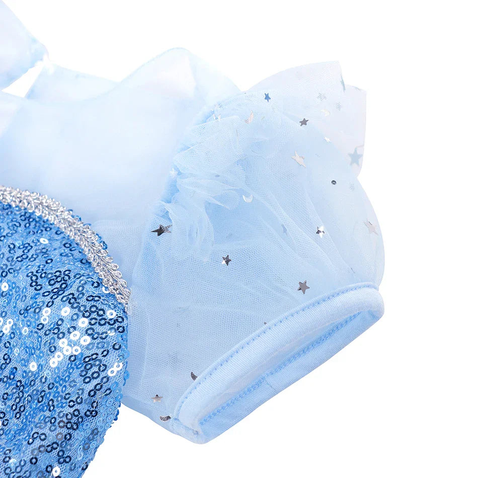 Vestidos de Elsa para Meninas Fantasia de Princesa Infantil Lantejoulas Fantasia Infantil Cosplay Rainha Roupas de Halloween Vestidos de Festa de Carnaval