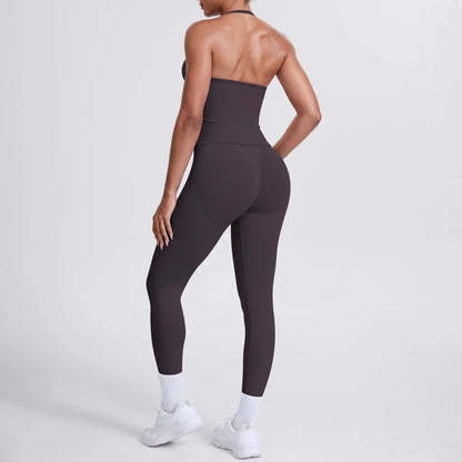 2 Piece Yoga Clothes Women Tracksuit Athletic Wear Pilates Fitness Suit Gym Workout Push Up Clothes Sports Bra Leggings Suit