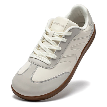 Wide Toe Shoes Unisex Artificial Leather Barefoot Sneakers Casual Retro Zero Drop Shoes for Women Men