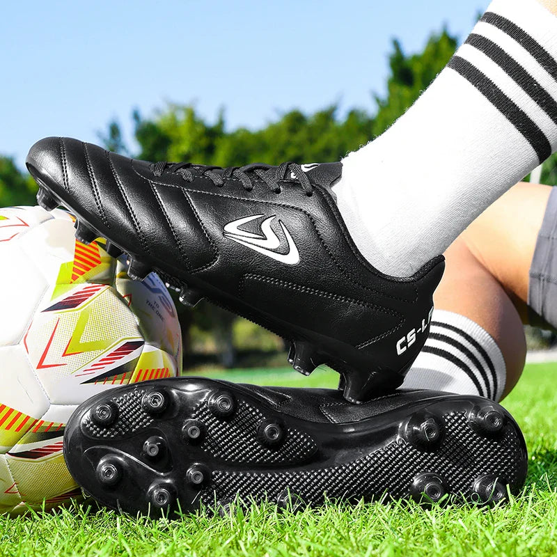 New Men Football Boots Futsal Soccer Shoes TF FG Grass Cleats Comfortable Outdoor Training Shoes Match Breathable Sport Indoor