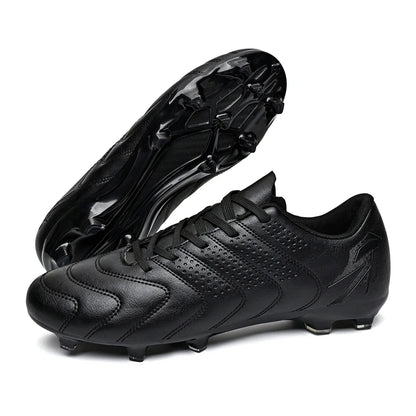 AG/FG Soccer Boots Unisex Youth Adult PU Fabric Upper TPU Sole Non-Slip Wear-Resistant Outdoor Sports Pitch
