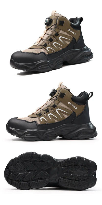 High-top men's work shoes and workwear series for all four seasons