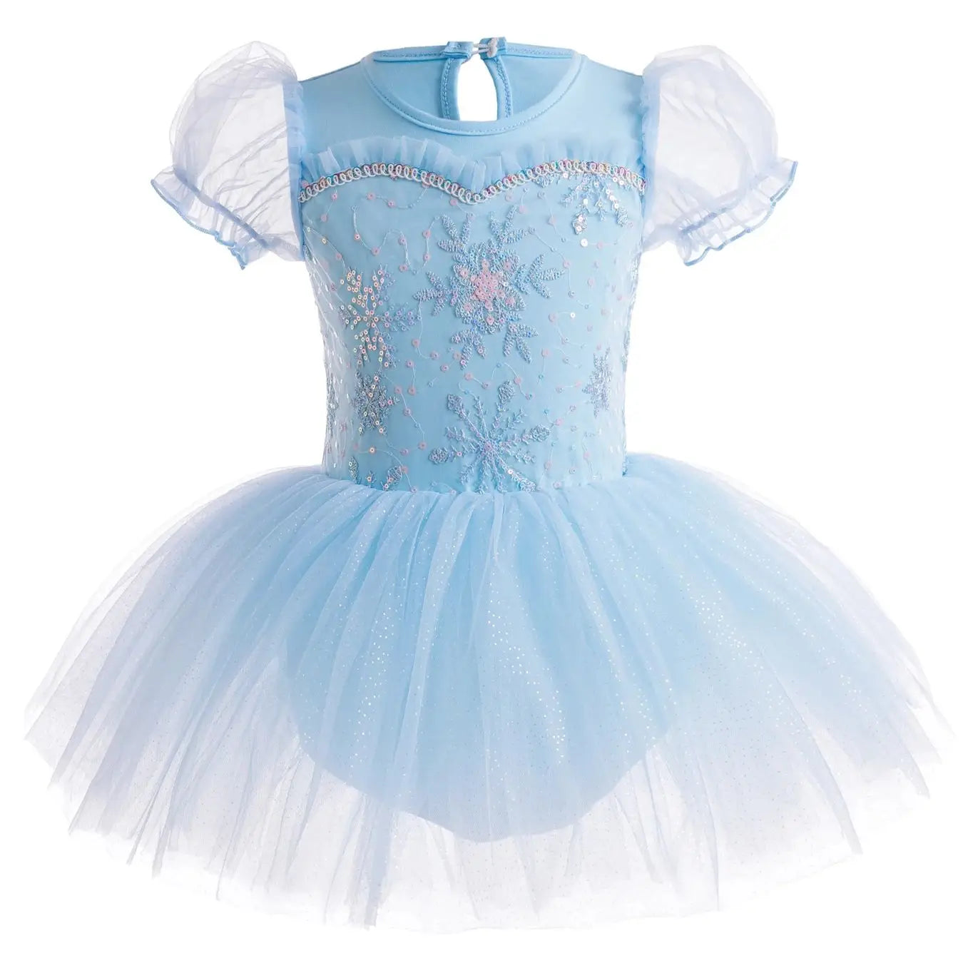 Ballet Leotards for Girls Dance Leotard Toddler Snowflake Shiny Skirts Ballerina Children Cosplay Dress Stage Shows Costume