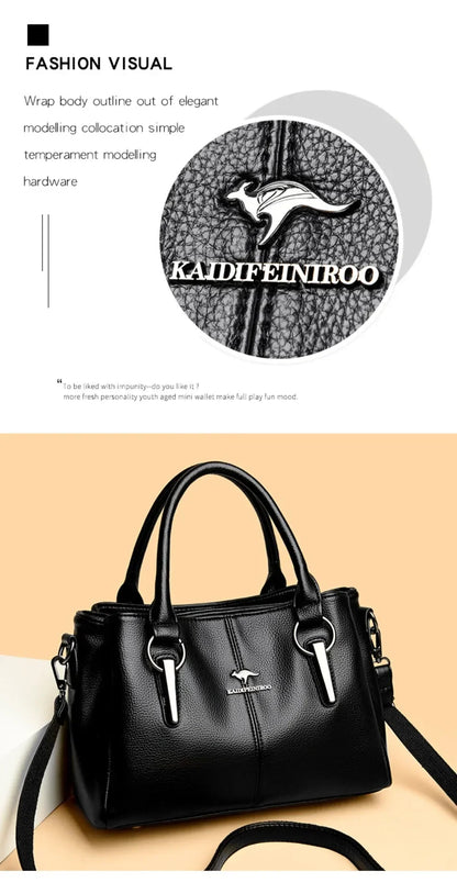 Genuine Fashion 3 Layers Luxury Handbags Women Bags Designer HIgh Quality Leather Crossbody Bags for Women 2024 Shoulder Bag