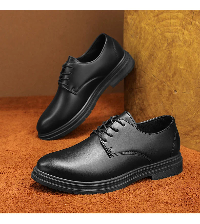 Men Formal Leather Shoes Oxford Shoes Mens Dress Shoe Black Pointed Toe Men Loafers Party Office Business Casual Shoes for Men