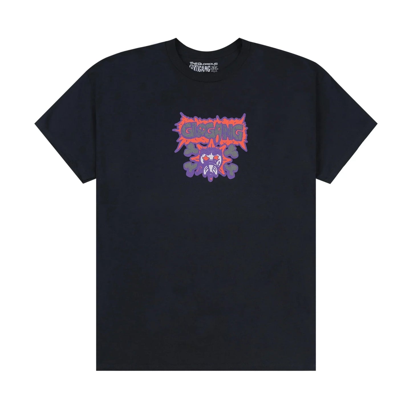Glogang Men's Trendy Short-Sleeve T-Shirt Fashionable Street Style Harajuku Style Y2K Crew Neck Short-Sleeve Pure Cotton T-Shirt