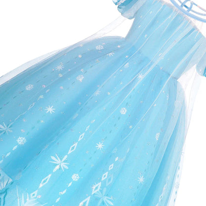 Elsa Princesa Infantil Halloween Cosplay Vestido Fantasia Rainha da Neve Vestidos de Festa para Meninas Roupa Infantil