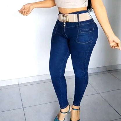 Women Skinny Jeans High Waist Thin Denim Pencil Pants