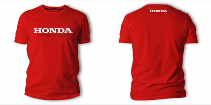 2026 Men's and Women's T-shirts, Summer Y2K Style, Honda Racing High-End Pure Cotton Short-Sleeve Shirts