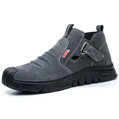 Labor protection shoes with steel toe caps, anti smashing and anti stabbing welding shoes, anti slip and wear-resistant shoes