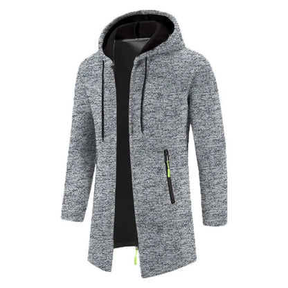 Men's Hoodies SpringAutumn CasualSolid Hooded Zip-Up Sweatshirts LongSleeve Knit Hoodie Men Sweatshirt Streetwear Hoody Cardigan