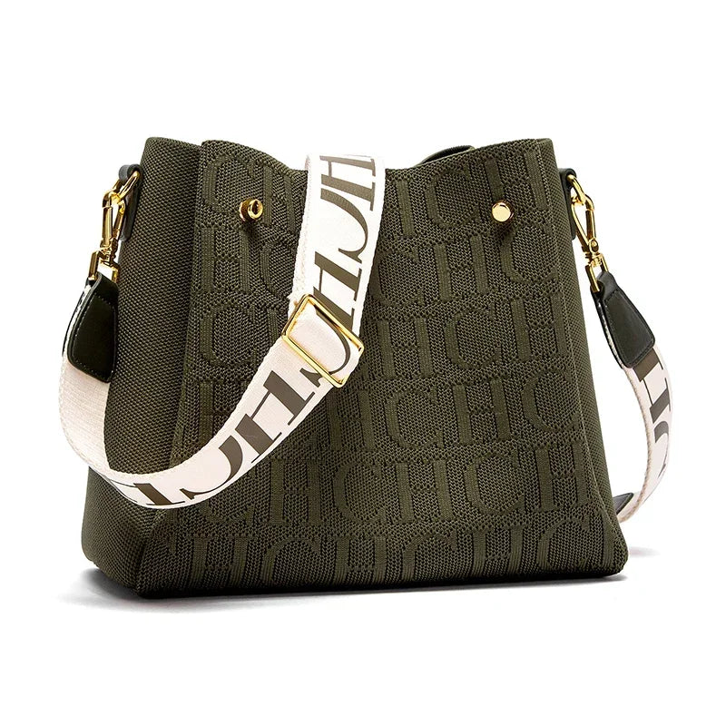 Classic Retro New Solid Color Letter Design Women's Shoulder Bag Fashion Party Multifunctional Occasion Handbag