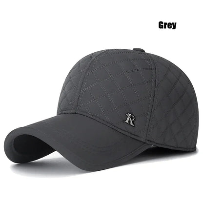 New Unisex Middle-Aged and Elderly Winter WindProof, Cold-Proof and Warm Baseball Cap With Ear Protection, Thickened Peaked Cap
