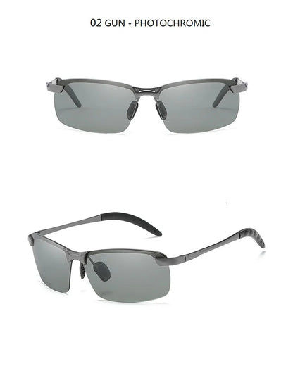 Photochromic Sunglasses Men Polarized Driving Chameleon Glasses Male Change Color Sun Glasses Day Night Vision Driver's Eyewear