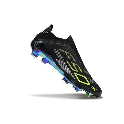 Without-lace Mens Soccer Shoes Football Shoes F50+ TF/FG Football Field Boots Comfortable Non-Slip Training Soccer Sneakers