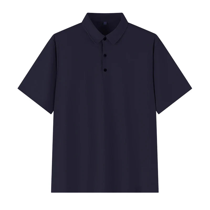 Polo Shirt Men Plus Size 4XL 5XL 6XL 7XL Short Sleeve Knitted Polo Shirts Loose Polos Oversized Tops Big Size Men Clothing T シャツ