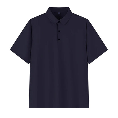 Polo Shirt Men Plus Size 4XL 5XL 6XL 7XL Short Sleeve Knitted Polo Shirts Loose Polos Oversized Tops Big Size Men Clothing T シャツ