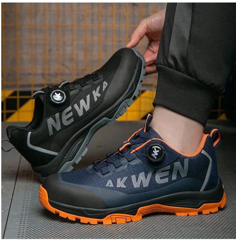 Labor Protection Shoes Anti Smashing AntiStabbingAnti Slip Protection Steel ToeShoes Wear-resistantShoes Men's Safety Work Shoes