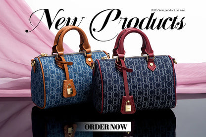 Women's Travel Bag 2025 New Cowboy Splicing Design Tote Bag Women's Large Capacity Crossbody Bag