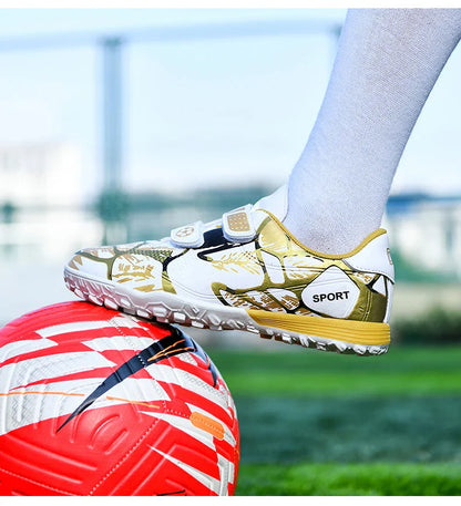 Boys Football Boots New Resistant Casual Kids Soccer Shoes Sneakers Grass Non Slip Training Sports Fast Match Breathable Cleats