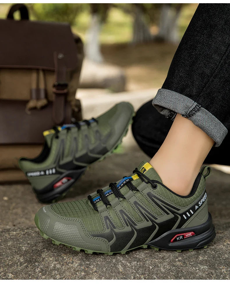 Waterproof Hiking Shoes Men‘s Outdoor Trekking Sneakers Mountain Climbing Camping Trainers Hunting Tactical Boots Bike Shoe Male