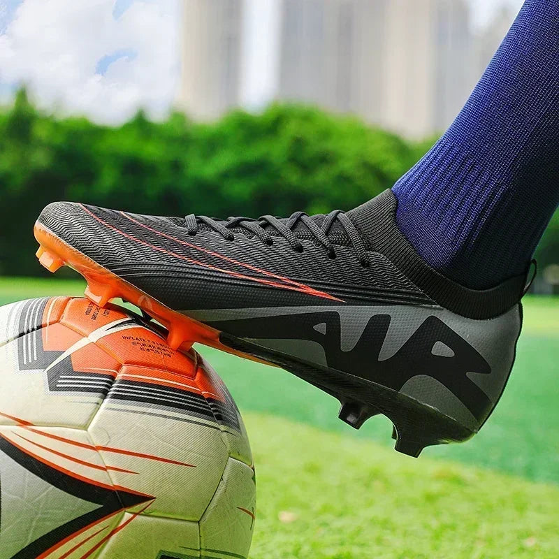 Men Football Boots Non-Slip Grass Training Sport Ultralight Soccer Shoes Unisex Outdoor Sports Shoes Breathable Drop Shipping