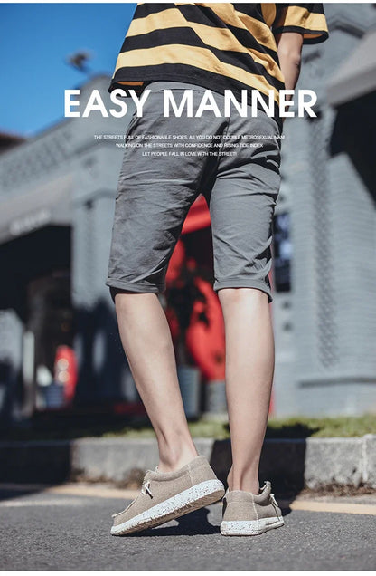 Summer Men's Canvas Shoes Denim Sneakers Men's Canvas Shoes Breathable Moccasins Vulcanized Shoes Men's Sneakers Shoes Plus Size