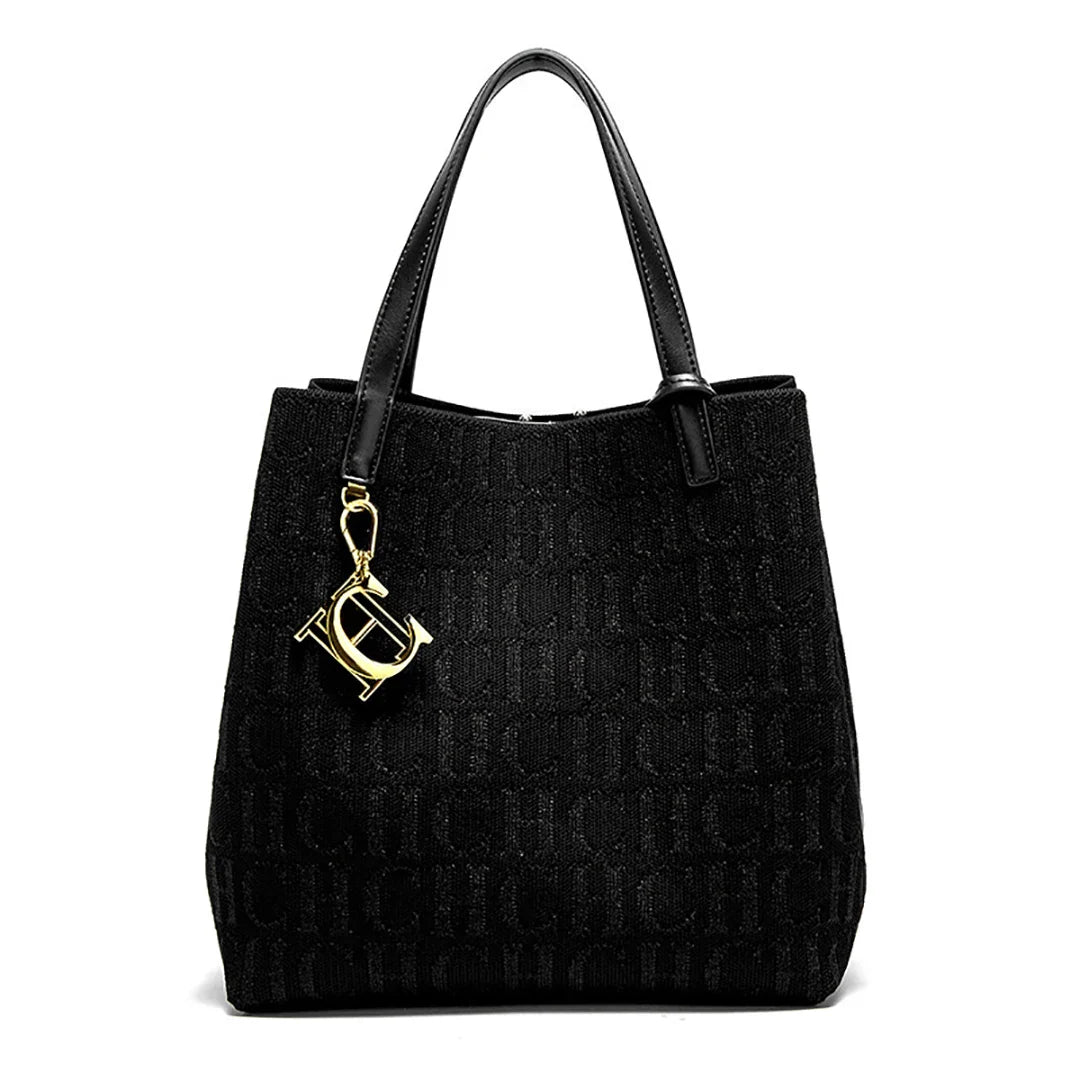 Ladies Shoulder Bag Simple Solid Colour Letter Print Design Ladies Tote Bag Large Capacity Daily Commuter Bag Ladies Crossbod