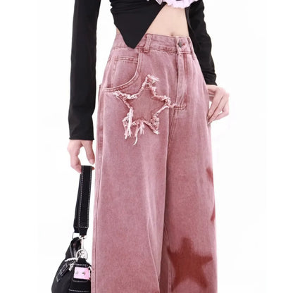 Y2k Harajaku Fashionable Loose Wide Leg Pants