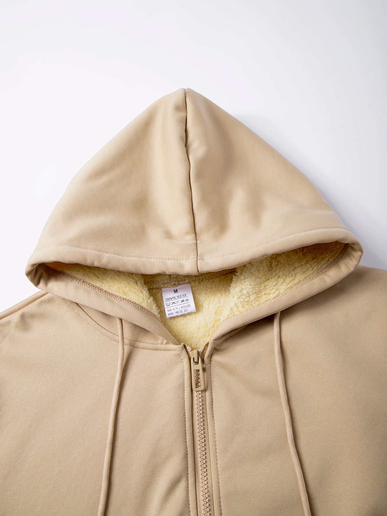 Winter Thick Fleece Zipper Hoodies Thicken Warm Jackets Long Sleeve Sweatshirts Casual Sports Fleece Black Coats Hooded Men Coat