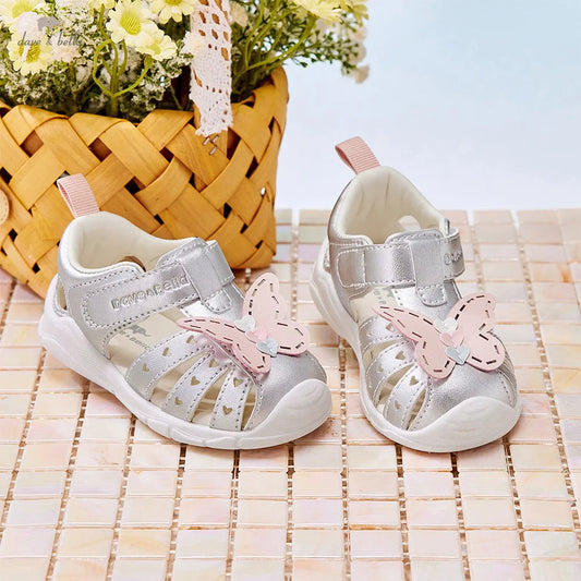Toddler Sandals Summer Baby Girls Casual Shoes First Walkers Cool Fashion Sweet Butterfly Outdoors Sandal DB2221277-A