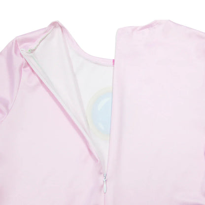 Vestido de Princesa Pêssego para Meninas Jogo Roupa de Cosplay Rosalina Fantasia de Aniversário Festa Halloween Carnaval Roupa 4-10 Anos