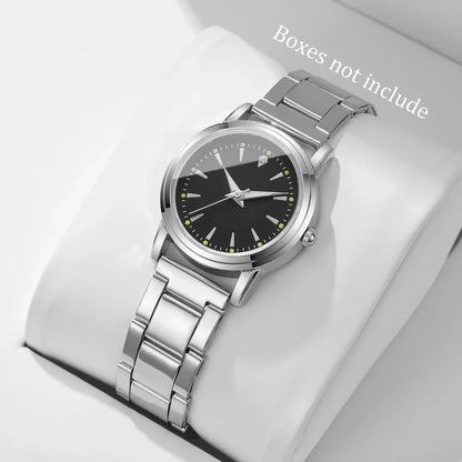 Fashion Women Watches Casual Alloy Band Simple Dial Analog Quartz Wristwatch（Without Box）