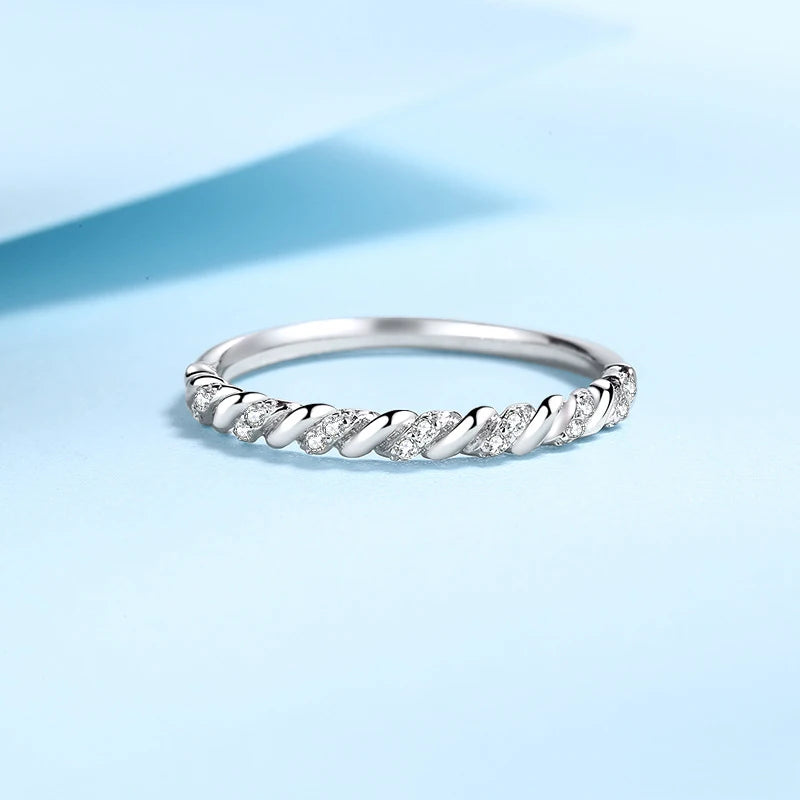 Full Moissanite Ring 925 Sterling Silver with 18K Gold Plated Diamond Engagement Wedding Bridal Band Jewelry For Women