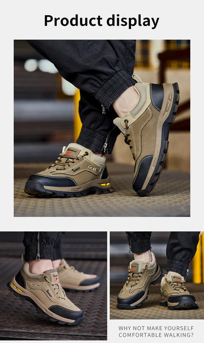 New men's safety shoes, puncture resistant work shoes, men's protective shoes, wear-resistant work boots  Tactical Boots