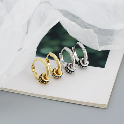 925 Sterling Silver Earring Zircon Sun Flower Ear Ring Geometric Style Water Drop Ear Bone Cute Temperament Woman Girl Ear Jewel