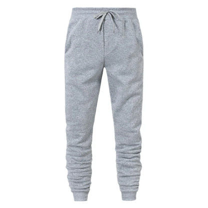 Men's Athletic Trainning Joggers Casual Loose Fit Sweatpants Spring Fall Fleece Lined Pants Elastic Waist Drawstring Trousers