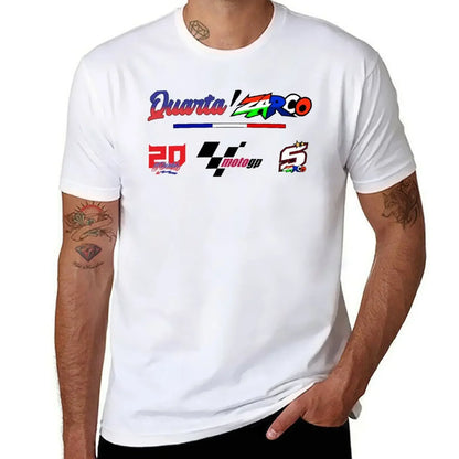 Quartararo x Zarco T-Shirt aesthetic clothes plus size tops vintage clothes cotton graphic tees mens t shirt graphic