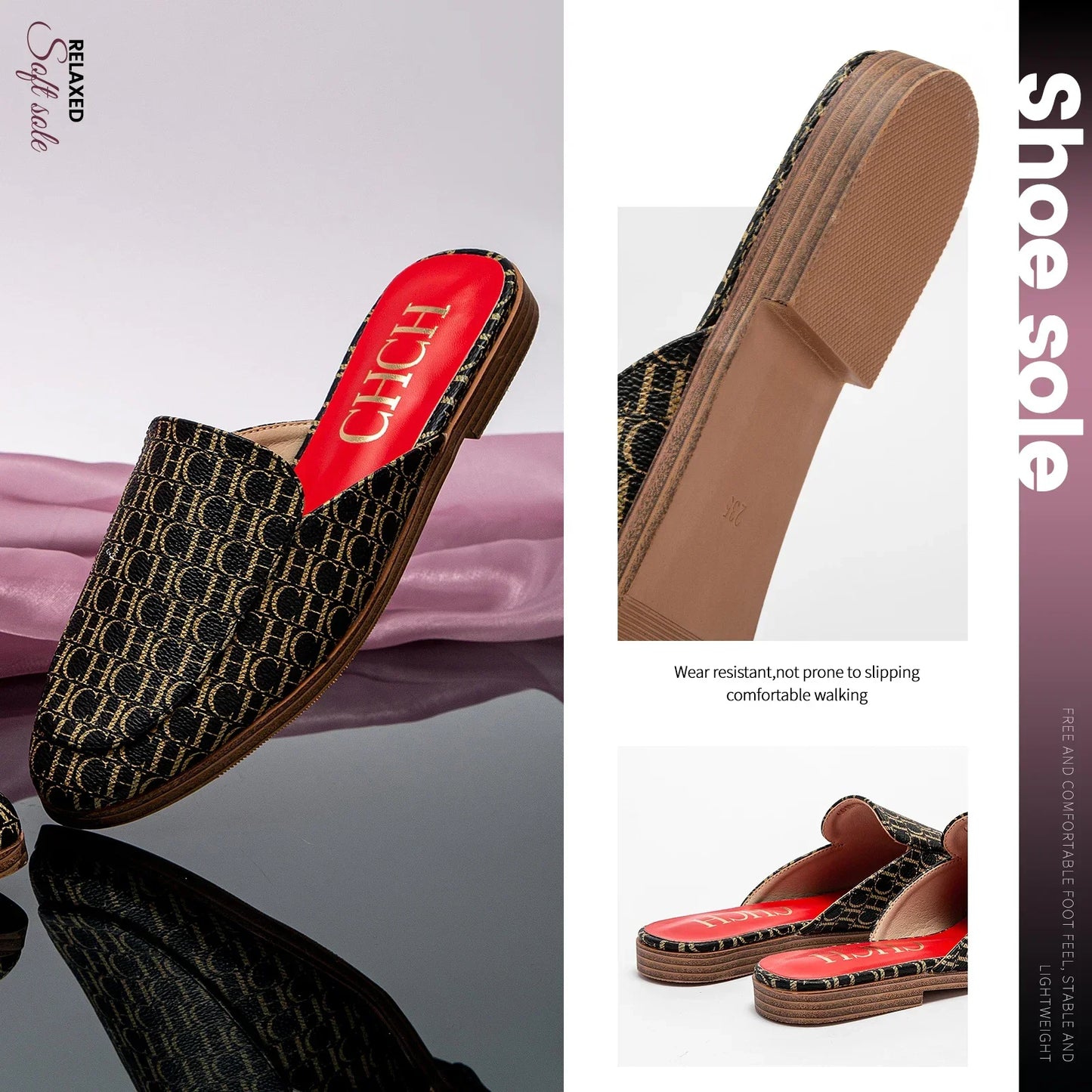 Fashion Shoes Lightweight Comfortable Slippers Slippers Offer Ladies Casual Shoes Pointed Flat Luxury Brand