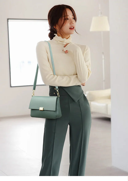 2025 New Trend Fashion Message Geniune Leather Girls Crossbody Women Shoulder Bags Big Size Capacity Multifunction Shopping Lady