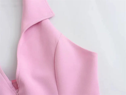 MUJER 2025 Blue Pink Halter Top Woman Off Shoulder Backless Crop Top Women Sleeveless Short Tops Woman Fashion Summer Sexy Tops